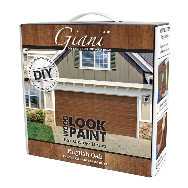 Giani Wood Look Paint Kit for Garage Doors (English Oak) - Image 1